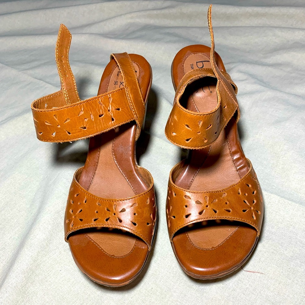 Born Tooled Leather Heels